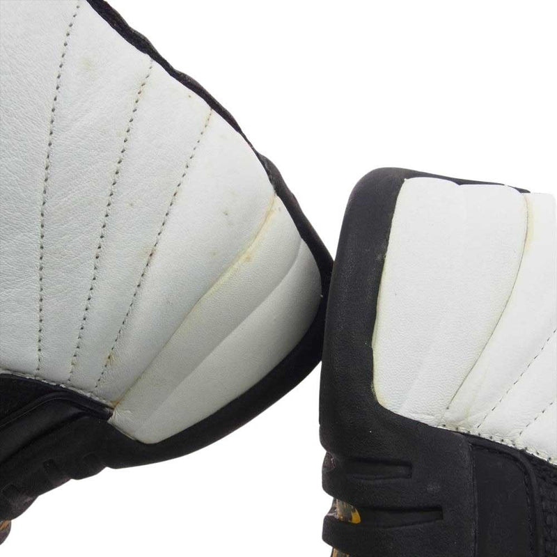 NIKE ナイキ 130690-101 【観賞用】 Air Jordan 12 AJ12 OG TAXI 1996製 エアジョーダン12 OG タクシー スニーカー ホワイト系 ブラック系 27.5cm【中古】