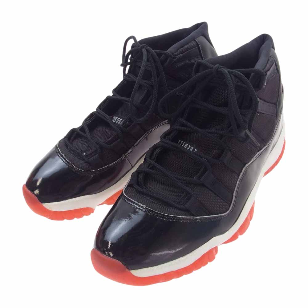 NIKE ナイキ 130245-062 【観賞用】 Air Jordan 11 AJ11 OG Playoffs 1995 エアジョーダン OG プレーオフ スニーカー ブラック系 レッド系 27.5cm【中古】