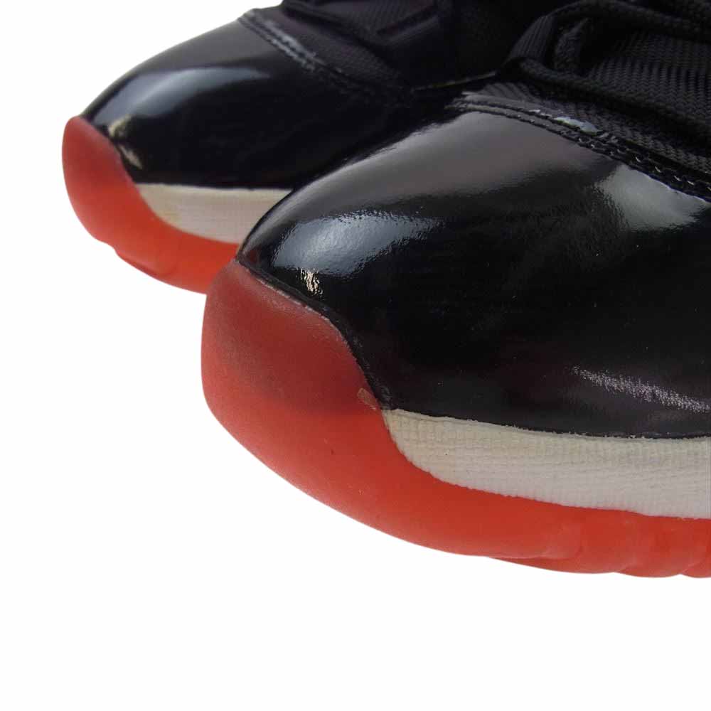 NIKE ナイキ 130245-062 【観賞用】 Air Jordan 11 AJ11 OG Playoffs 1995 エアジョーダン OG プレーオフ スニーカー ブラック系 レッド系 27.5cm【中古】