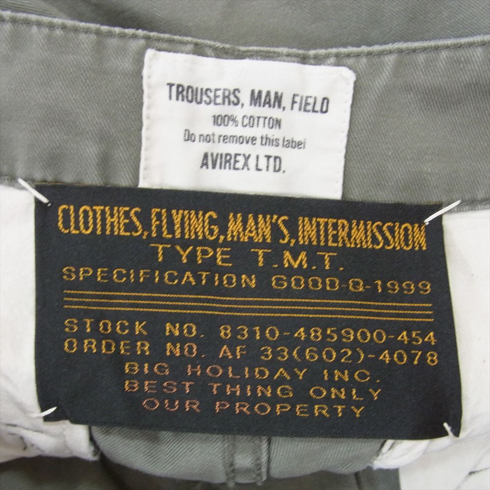 TMT ティーエムティー × AVIREX BASIC FATIGUE BASICPANTS アヴィレックス カーゴパンツ カーキ系 L【中古】