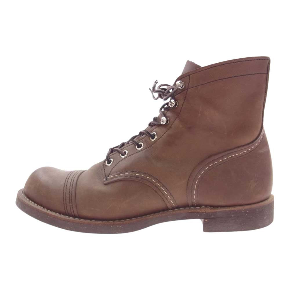 RED WING レッドウィング 8081 アイアンレンジャーアンバーハーネス ラウンドトゥ レースアップ ワークブーツ ブラウン系 9D【中古】