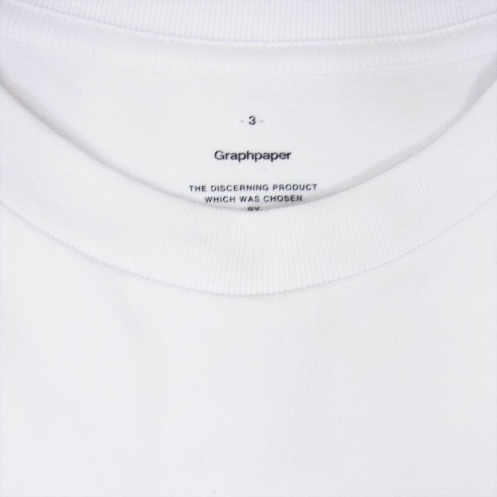 GRAPHPAPER グラフペーパー 2-Pack Crew Neck Tee 2パック クルーネック 半袖Tシャツ 2枚セット ホワイト系 3【中古】