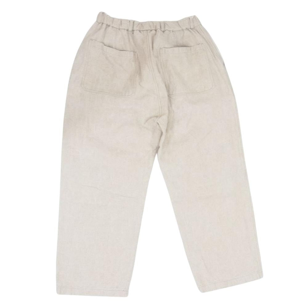 ミタン ミッタン PT-70 亜麻苧麻 ワイド パンツ リネン ベージュ系 2【中古】