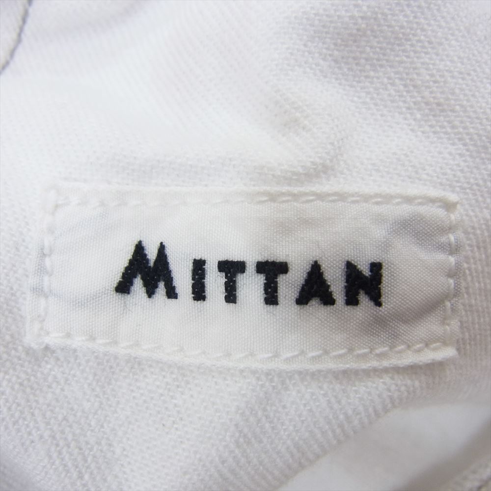 ミタン ミッタン PT-70 亜麻苧麻 ワイド パンツ リネン ベージュ系 2【中古】