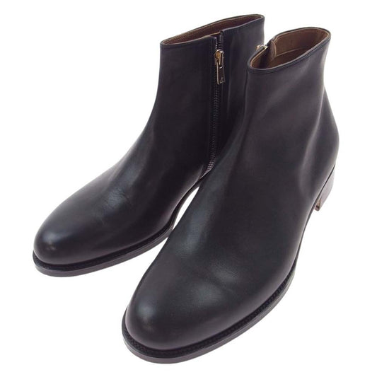 フォルメ fm-115 Molder SIDE ZIP BOOTS サイド ジップブーツ レザー カーフ ブラック系 6【中古】