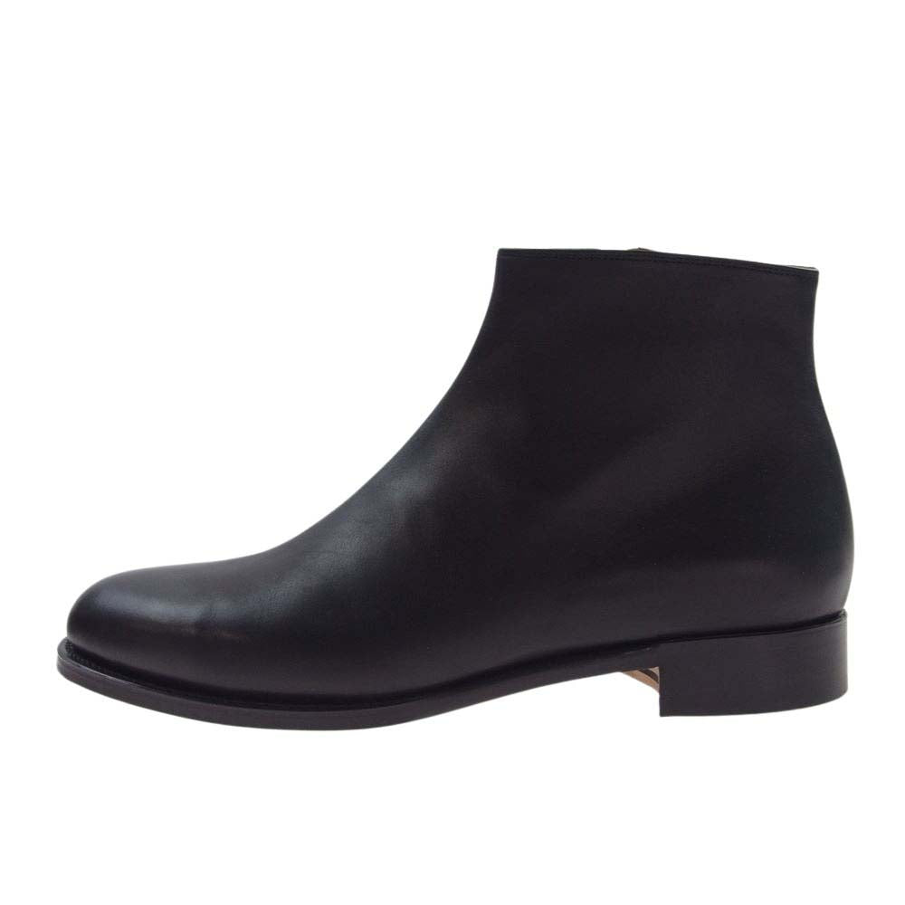 フォルメ fm-115 Molder SIDE ZIP BOOTS サイド ジップブーツ レザー カーフ ブラック系 6【中古】