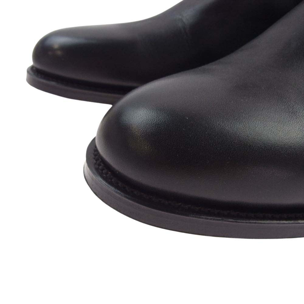 フォルメ fm-115 Molder SIDE ZIP BOOTS サイド ジップブーツ レザー カーフ ブラック系 6【中古】