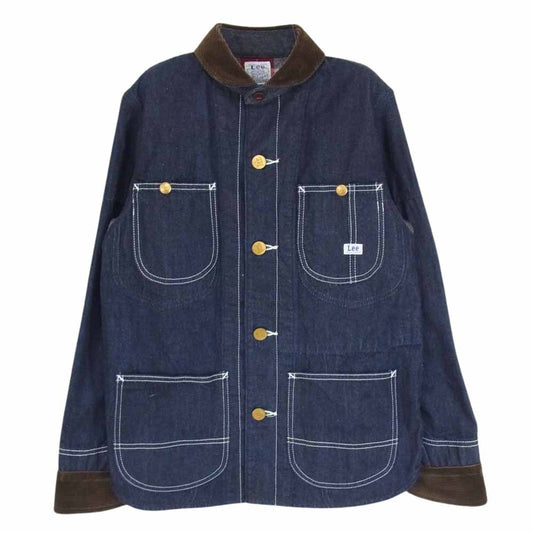 JUNYA WATANABE COMME des GARCONS MAN ジュンヤワタナベコムデギャルソンマン 18SS UJ-J007 × Lee リー 異素材切替 コーデュロイ切替 デニム シャツ インディゴブルー系 M【中古】
