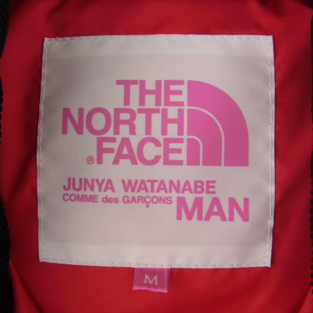 JUNYA WATANABE COMME des GARCONS MAN ジュンヤワタナベコムデギャルソンマン 11AW UH-V001 × THE NORTH FACE ノースフェイス ロゴ ダウン ベスト コーデュロイ切替  ブラック系 M【中古】