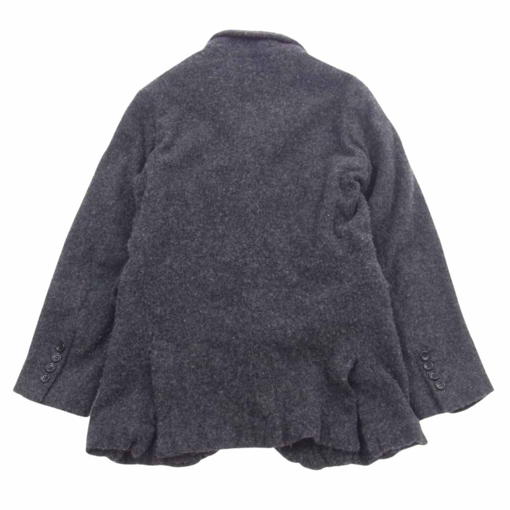 COMME des GARCONS HOMME DEUX コムデギャルソンオムドゥ 21AW DH-J040 DH-P042 縮絨 ウール テーラード ジャケット パンツ セットアップ グレー系 S ジャケット、パンツSサイズ【中古】