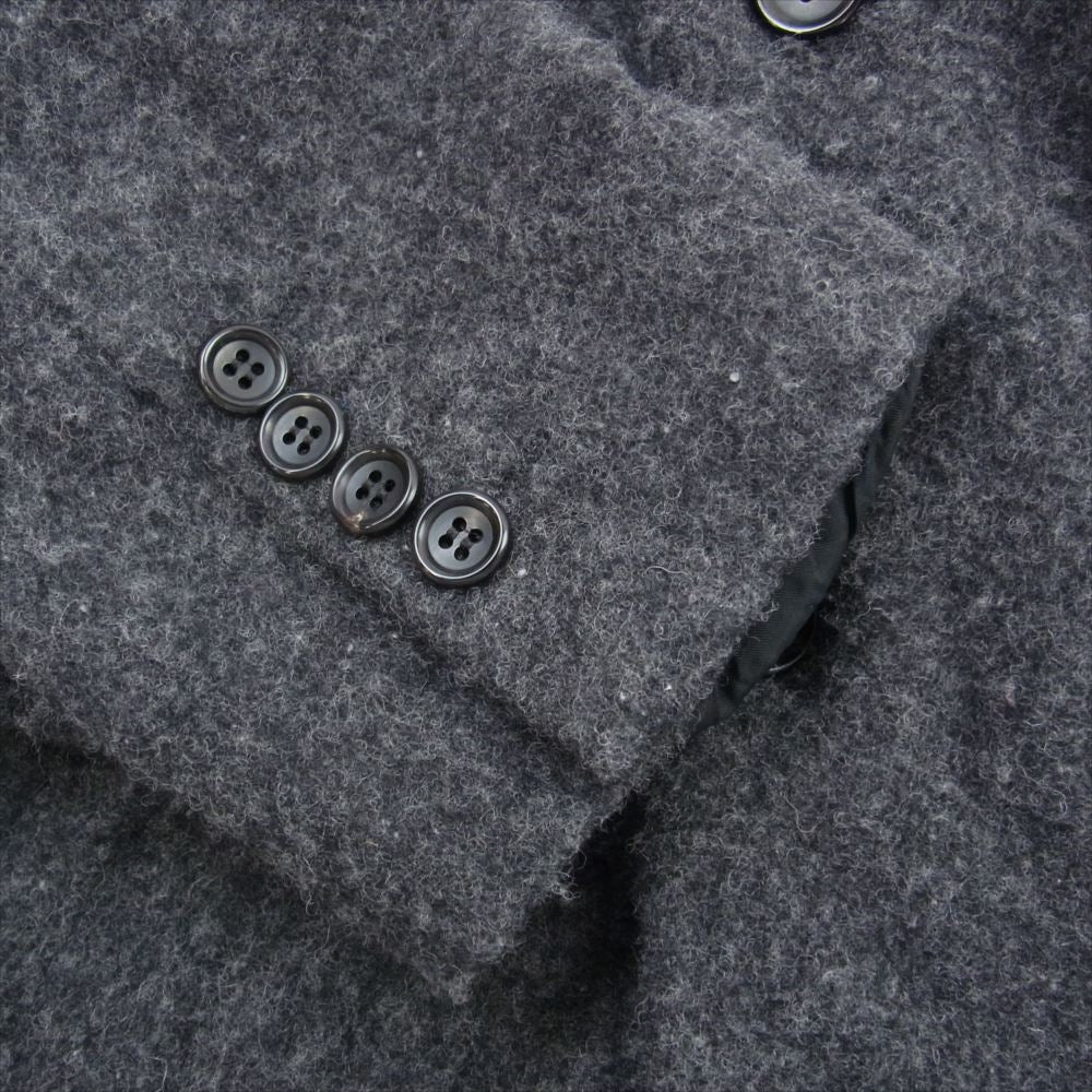 COMME des GARCONS HOMME DEUX コムデギャルソンオムドゥ 21AW DH-J040 DH-P042 縮絨 ウール テーラード ジャケット パンツ セットアップ グレー系 S ジャケット、パンツSサイズ【中古】