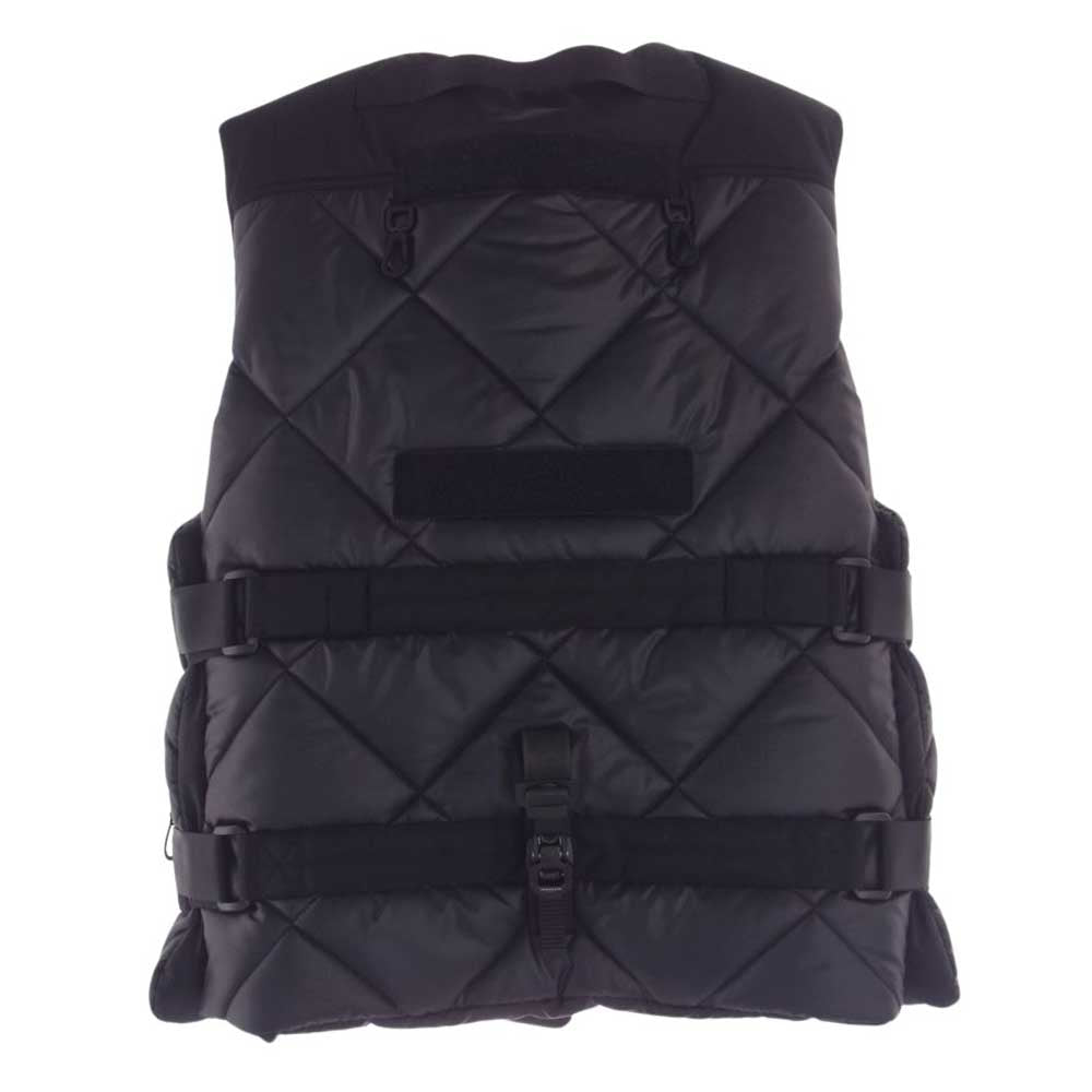 JUNYA WATANABE COMME des GARCONS ジュンヤワタナベコムデギャルソン × INNERRAM インナーラム WL-V001 エステルリップストップ VEST ベスト  ブラック系 S【美品】【中古】