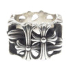 CHROME HEARTS クロムハーツ（原本無） SQUARE CEMETERY スクエア セメタリー クロス リング シルバー系 20号【中古】