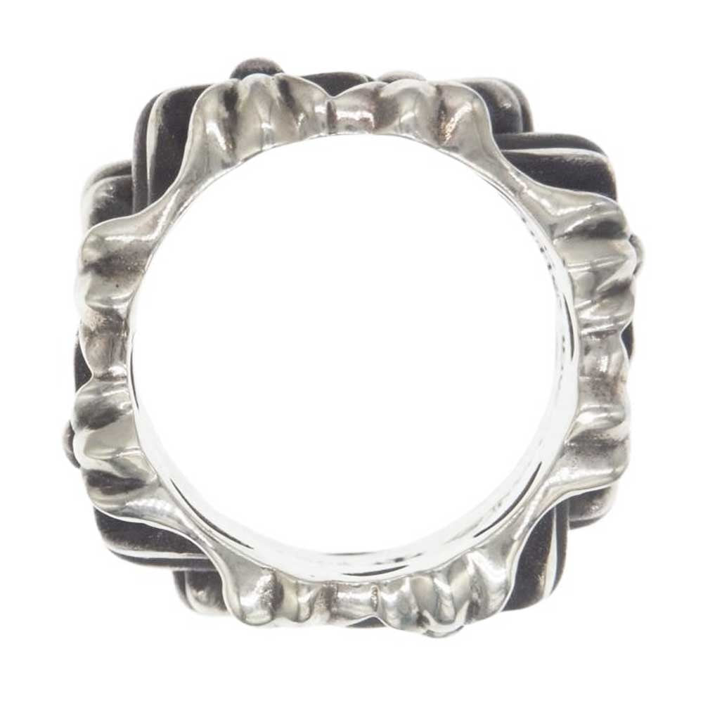 CHROME HEARTS クロムハーツ（原本無） SQUARE CEMETERY スクエア セメタリー クロス リング シルバー系 20号【中古】