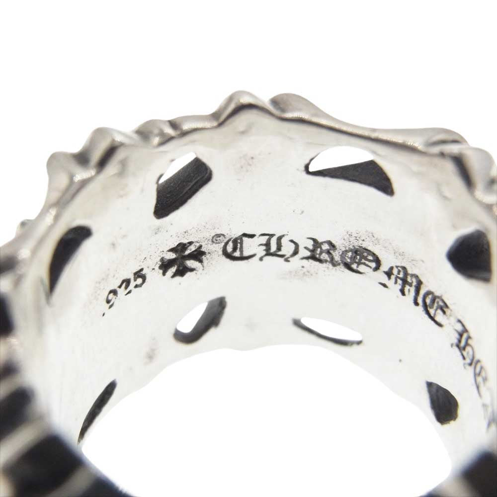 CHROME HEARTS クロムハーツ（原本無） SQUARE CEMETERY スクエア セメタリー クロス リング シルバー系 20号【中古】