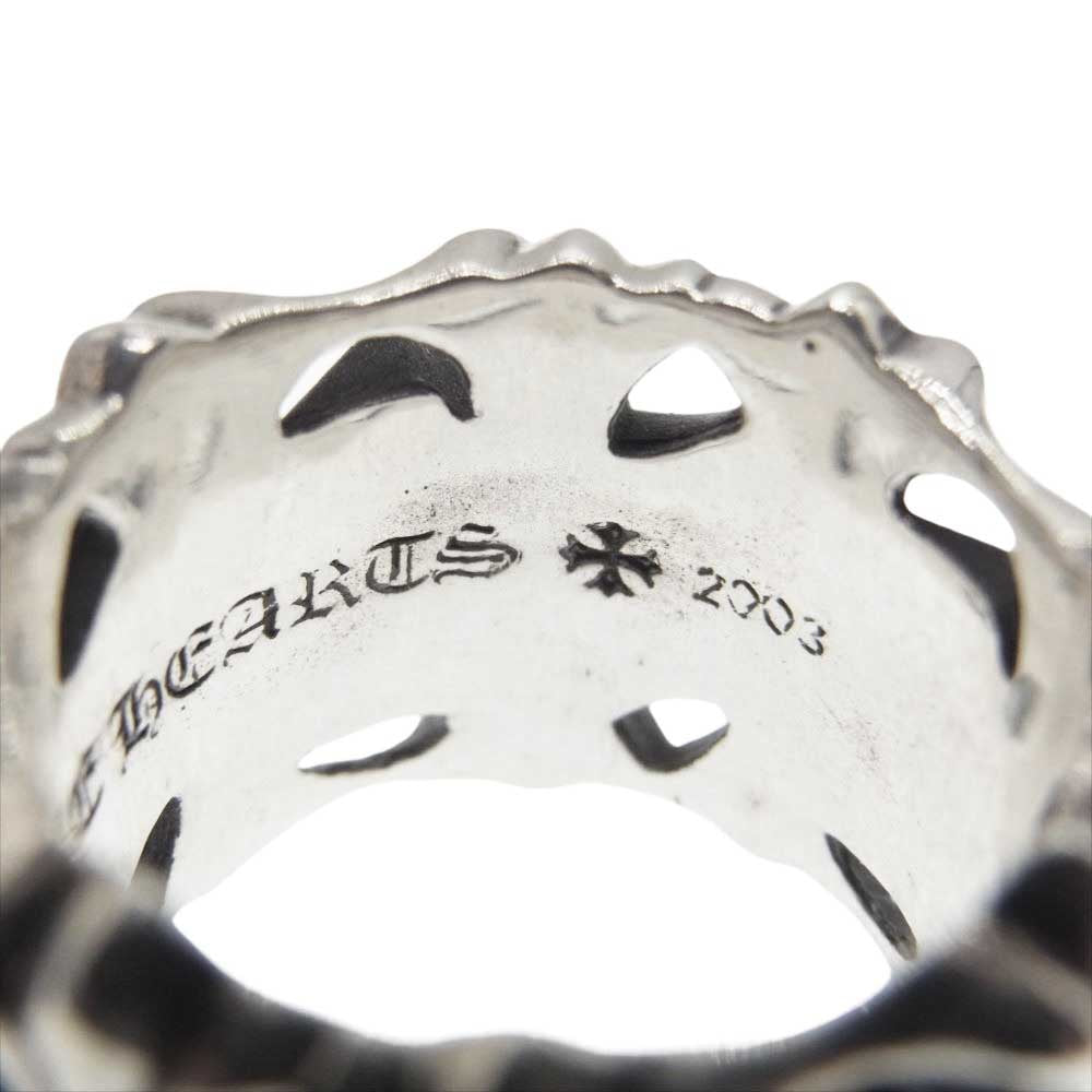 CHROME HEARTS クロムハーツ（原本無） SQUARE CEMETERY スクエア セメタリー クロス リング シルバー系 20号【中古】