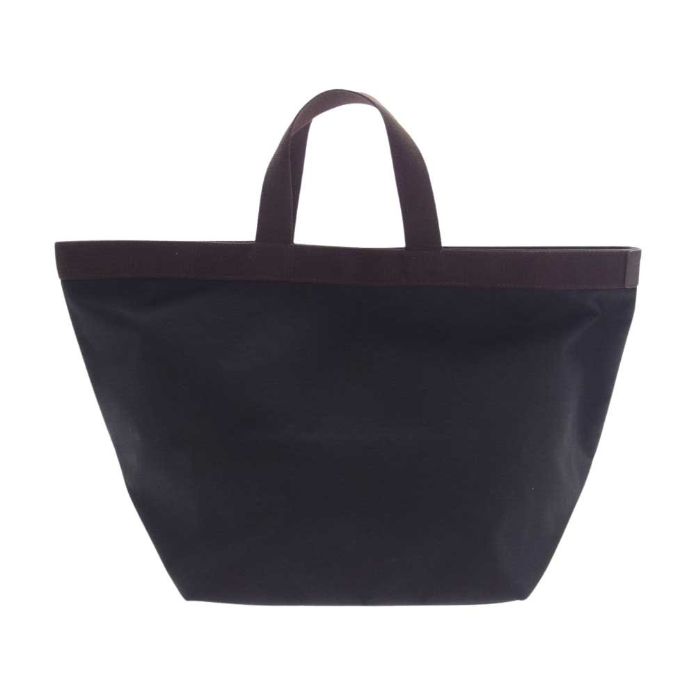 Herve Chapelier エルベ・シャプリエ 725C 舟形 トート L ノワール × モカ  ハンドバッグ ブラック系 ブラウン系【中古】