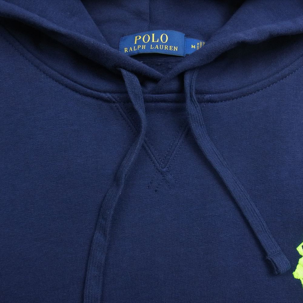 POLO RALPH LAUREN ポロ・ラルフローレン ビッグポニー刺繍 プルオーバー スウェット パーカー ネイビー系 M【中古】