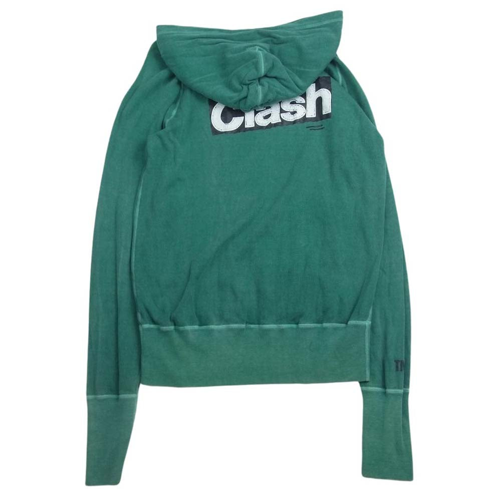 TMT ティーエムティー CLASH プリント パーカー グリーン系 L【中古】