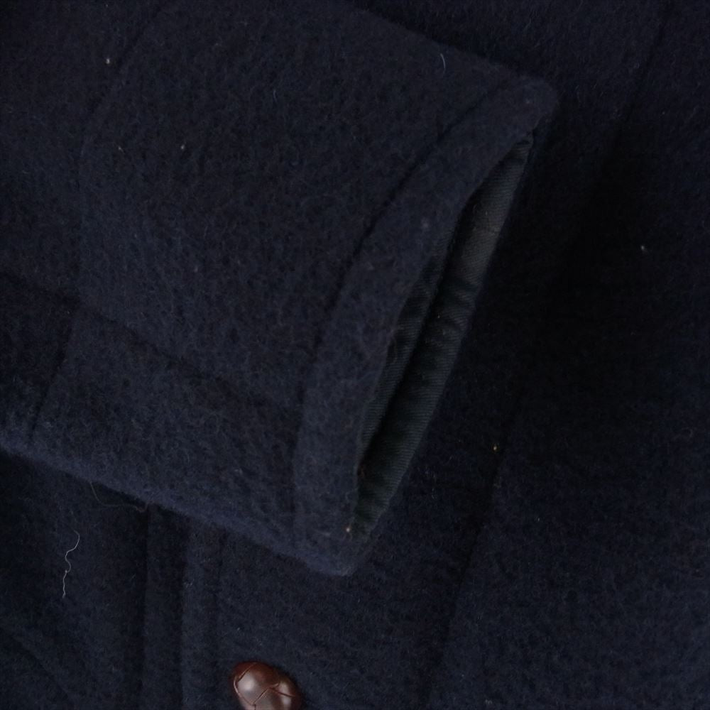 Danton ダントン ROUND COLLAR JACKET ラウンド カラー ウールモッサ ショールカラー ジャケット ネイビー系 40【中古】