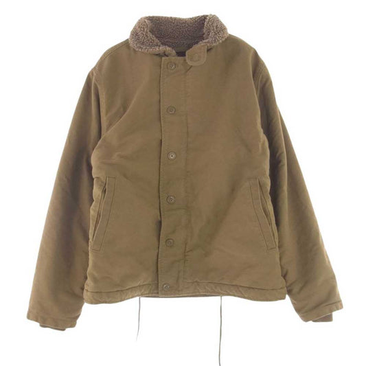 ワイパー 22WP03 U.S.NAVY レプリカ N-1 デッキ ジャケット USED加工 ミリタリー ジャケット カーキ系 42【中古】