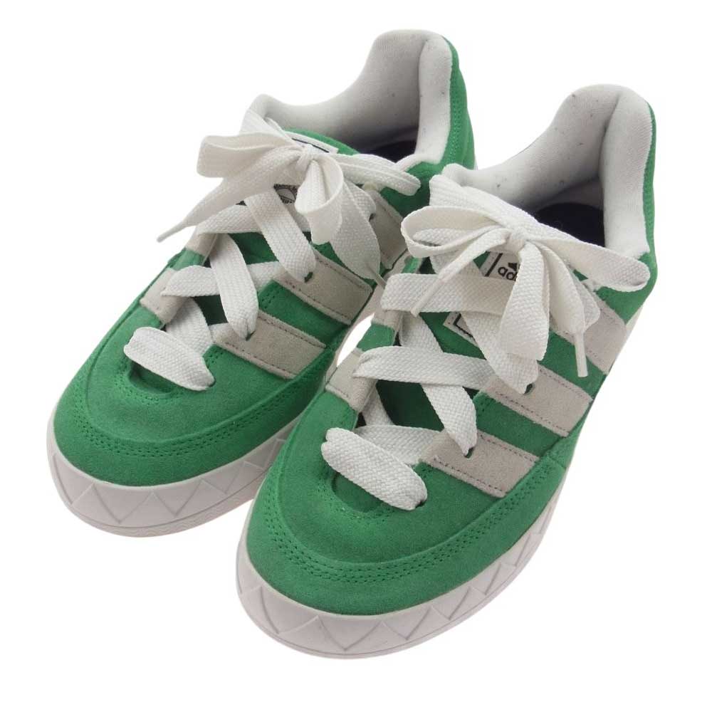 adidas アディダス GZ6202 ADIMATIC アディマティック スエード ローカット スニーカー グリーン系 27.5cm【中古】
