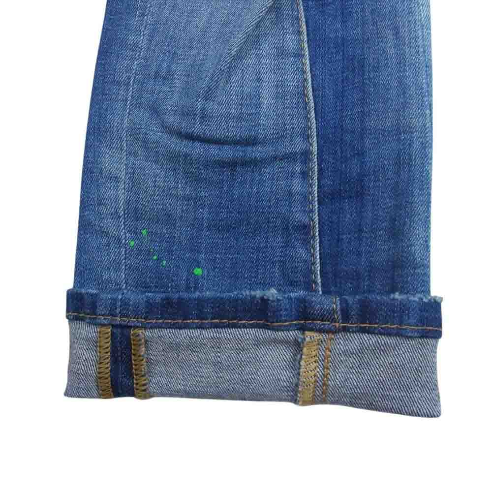 DSQUARED2 ディースクエアード S74LB0516 ACID MACULATO WASH TIDY BIKER JEAN ダメージ加工 デニム パンツ インディゴブルー系 46【中古】
