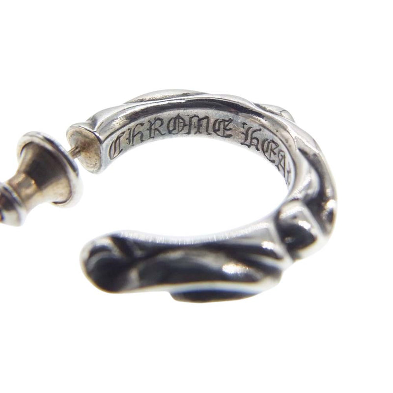 CHROME HEARTS クロムハーツ（原本無） HOOP SCROOL 1 スクロール フープ ピアス シルバー系【中古】