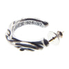 CHROME HEARTS クロムハーツ（原本無） HOOP SCROOL 1 スクロール フープ ピアス シルバー系【中古】