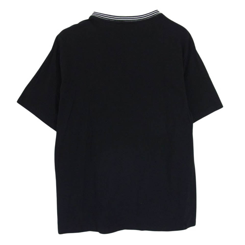 UNDERCOVER アンダーカバー 14SS  M4814 GODOG期 衿リブ ボーダー 半袖 カットソー Tシャツ ブラック系 2【中古】