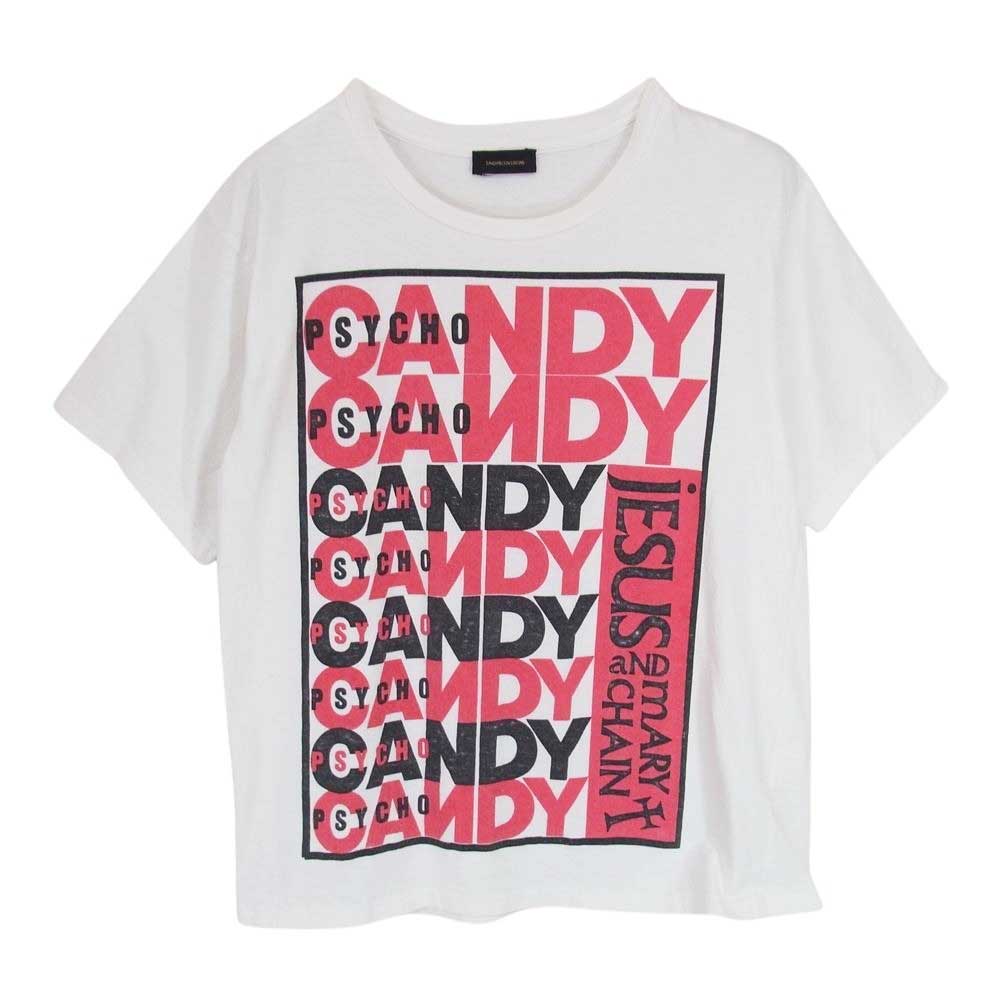 UNDERCOVER アンダーカバー 14SS M4821 GODOG期 PSYCHO CANDY サイコキャンディ プリント 半袖 Tシャツ ホワイト系 2【中古】