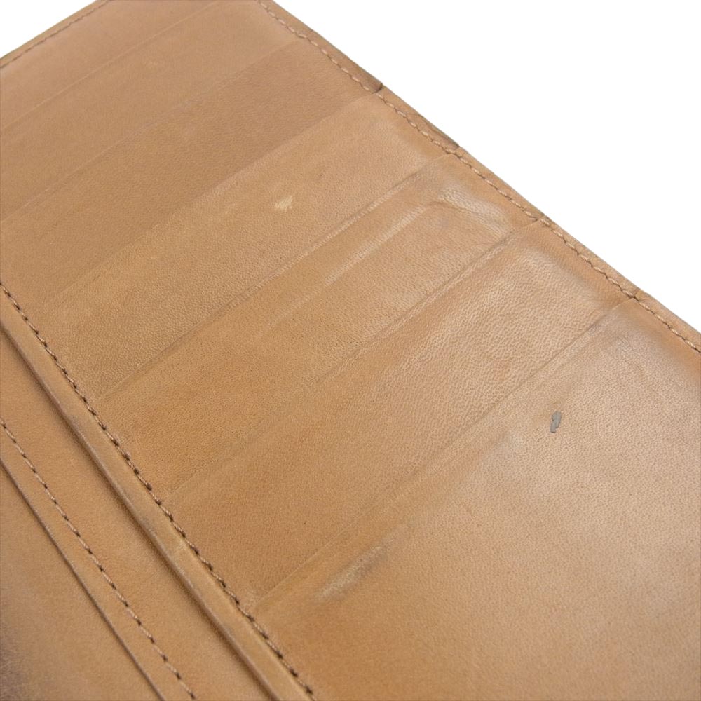 UNDERCOVER アンダーカバー 二つ折り ドクロ レザー ウオレット グレー系 ブラウン系【中古】