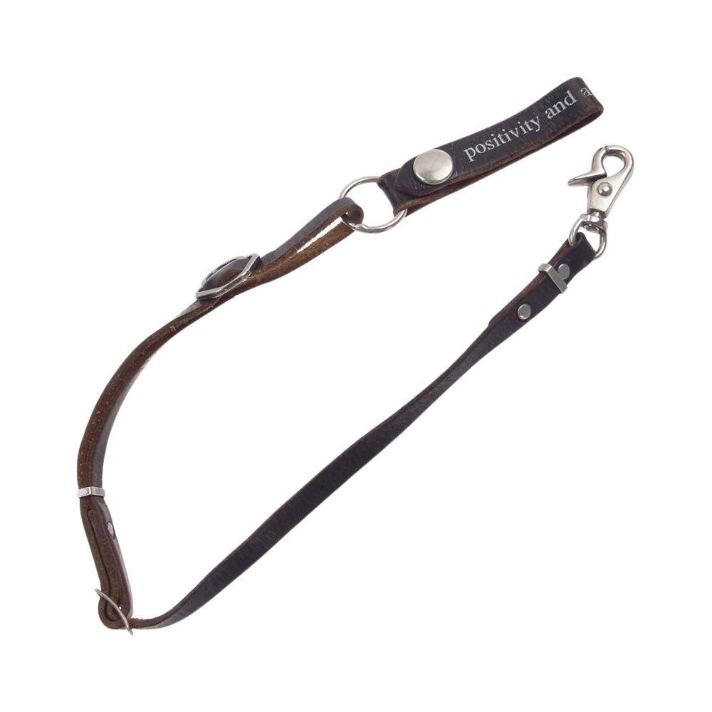 UNDERCOVER アンダーカバー 08AW メッセージプリント レザー ウオレット コード ブラック系 ブラウン系【中古】