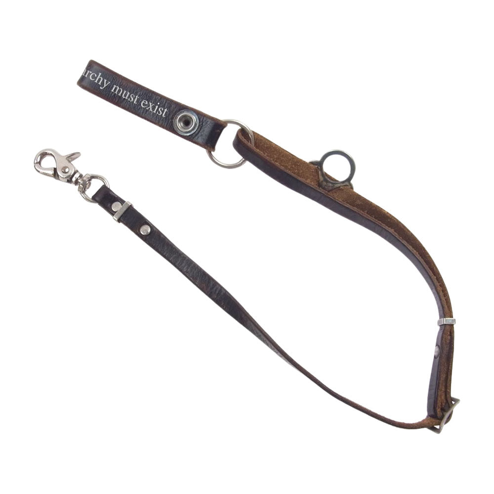 UNDERCOVER アンダーカバー 08AW メッセージプリント レザー ウオレット コード ブラック系 ブラウン系【中古】