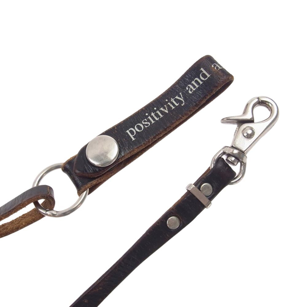 UNDERCOVER アンダーカバー 08AW メッセージプリント レザー ウオレット コード ブラック系 ブラウン系【中古】