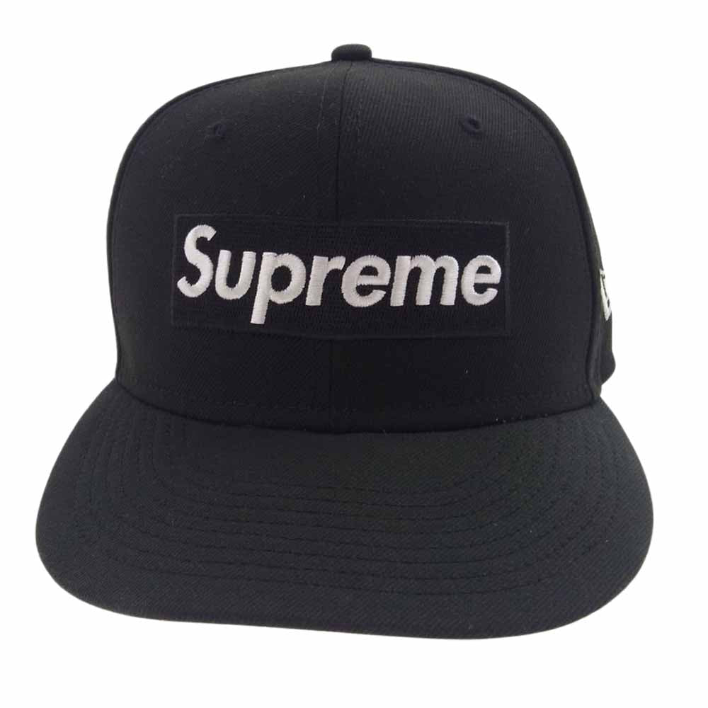 Supreme シュプリーム 22AW ×NEW ERA ニューエラ MONEY BOX LOGO CAP マネー ボックスロゴ キャップ 帽子  ブラック系 57.7cm【中古】