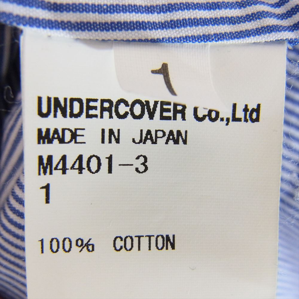 UNDERCOVER アンダーカバー 14SS M4401-3 UNDERCOVERISM アンダーカバーイズム GODOG期 SOME CANDY TALKING ジザメリ 長袖 シャツ ライトブルー系 L【中古】