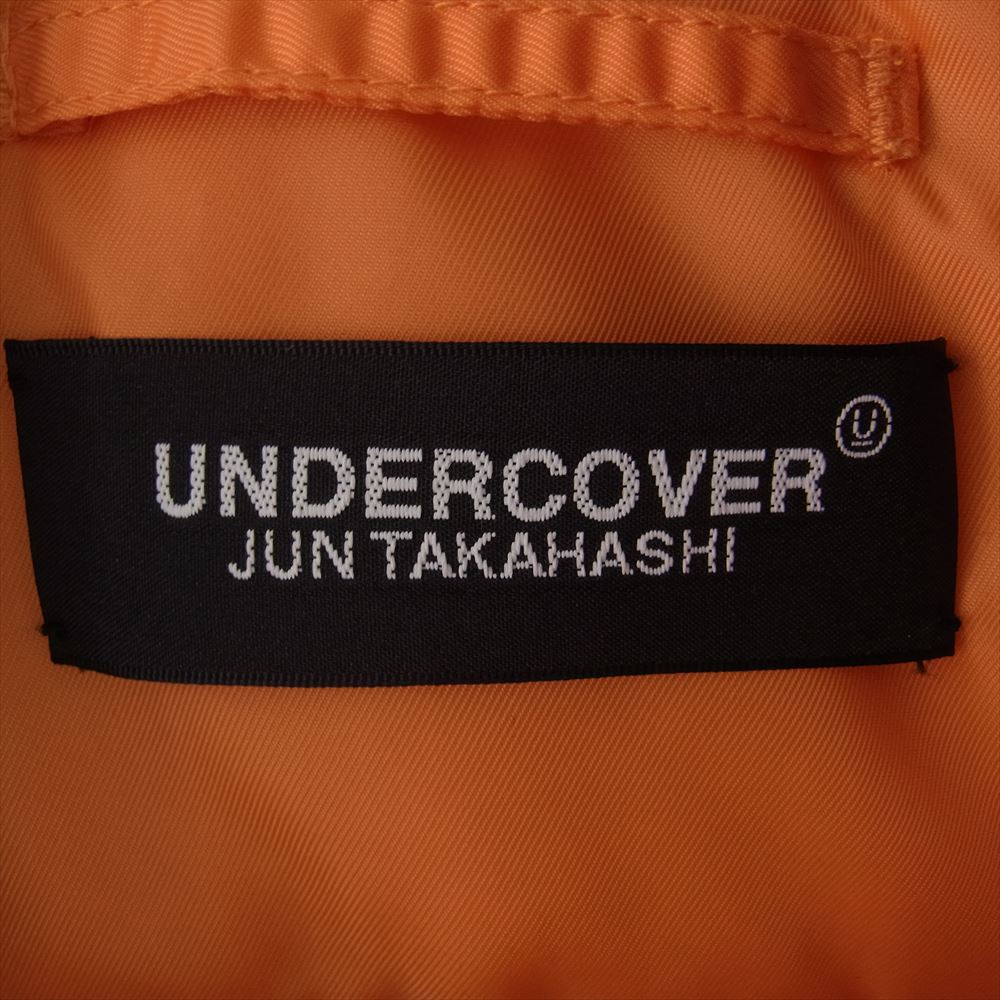 UNDERCOVER アンダーカバー 22AW UUC2B9216 × ALPHA PSYCHO アルファ サイコ MA-1 フライトジャケット  ブラック系 M【中古】