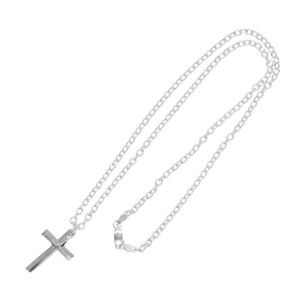 M'S COLLECTION エムズコレクション クロス ペンダントトップ ネックレス シルバー系【中古】