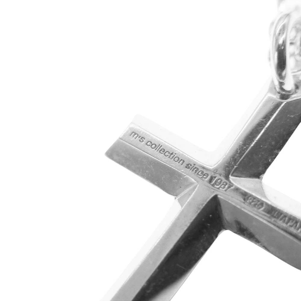 M'S COLLECTION エムズコレクション クロス ペンダントトップ ネックレス シルバー系【中古】