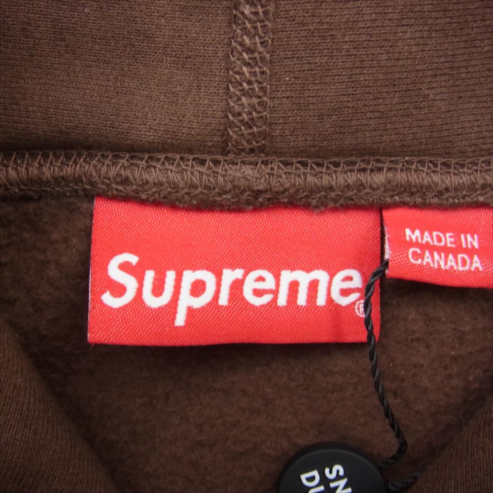 Supreme シュプリーム 19AW Bandana Box Logo Hooded Sweatshirt バンダナボックスロゴプルオーバーパーカー ブラウン系 XL【美品】【中古】