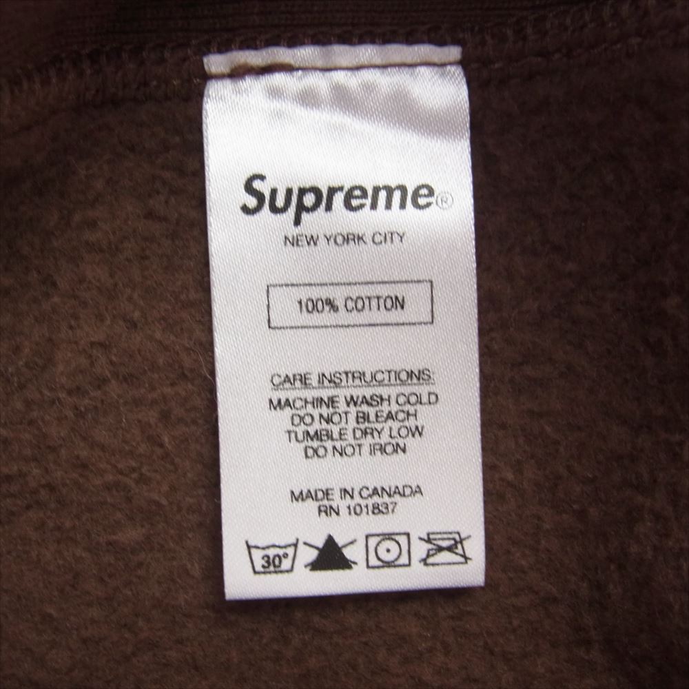 Supreme シュプリーム 19AW Bandana Box Logo Hooded Sweatshirt バンダナボックスロゴプルオーバーパーカー ブラウン系 XL【美品】【中古】