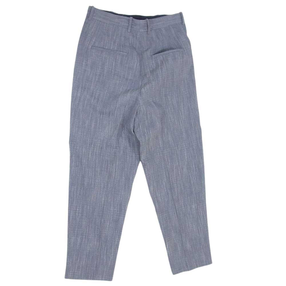 JIL SANDER ジルサンダー JSMP311401 イタリア製 リネン混 センタープレス スラックス パンツ グレー系 46【中古】