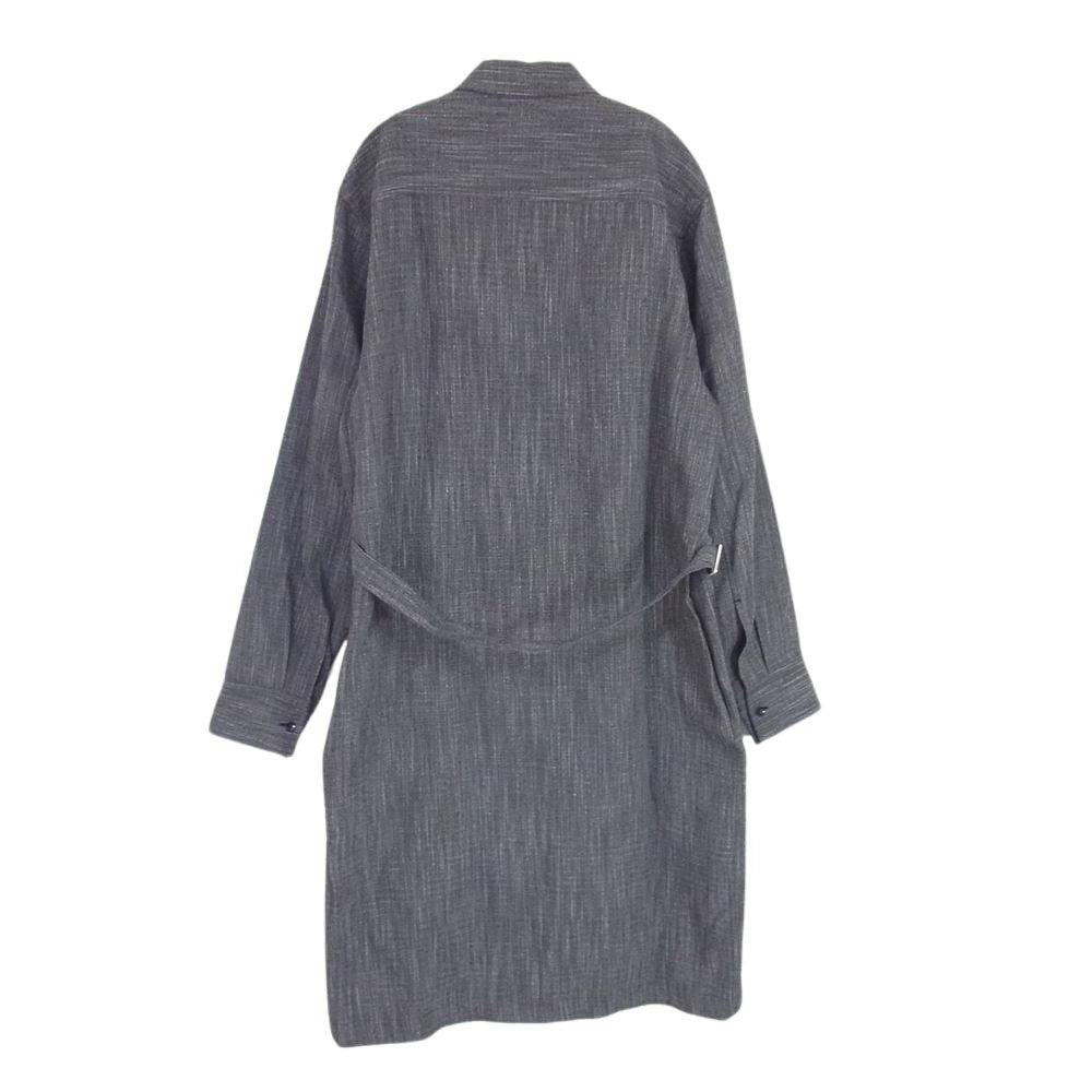 JIL SANDER ジルサンダー JSMP742531 イタリア製 リネン混 ステンカラー コート グレー系 39【美品】【中古】