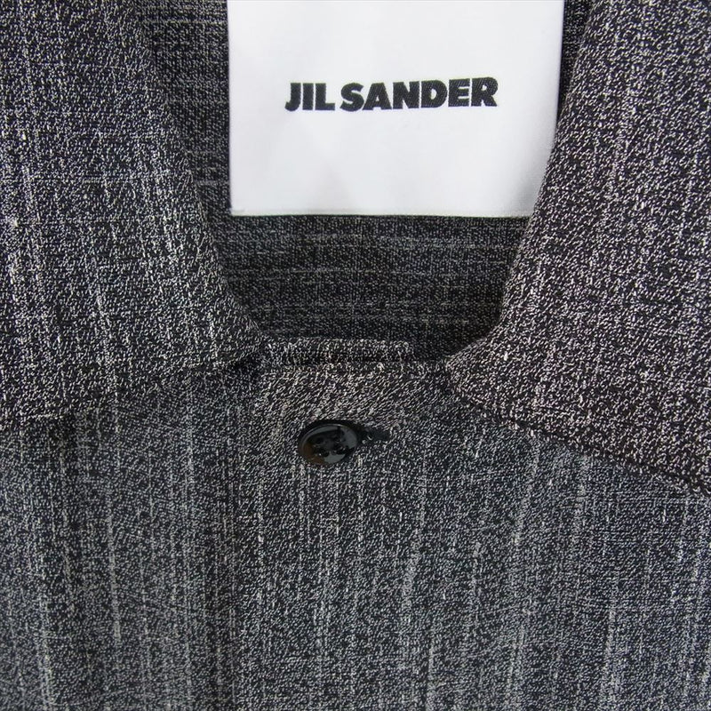 JIL SANDER ジルサンダー JSMP742531 イタリア製 リネン混 ステンカラー コート グレー系 39【美品】【中古】
