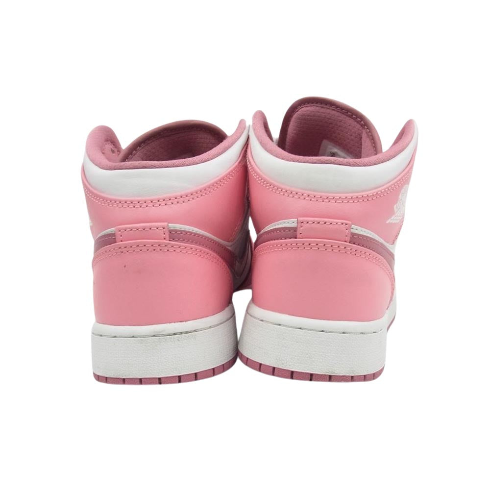 NIKE ナイキ DQ8423-616 GS Air Jordan 1 Mid Coral Chalk White Desert Berry AJ1 エアジョーダン ミッド コーラル チョーク ホワイト デザート ベリー スニーカー ピンク系 23cm【中古】