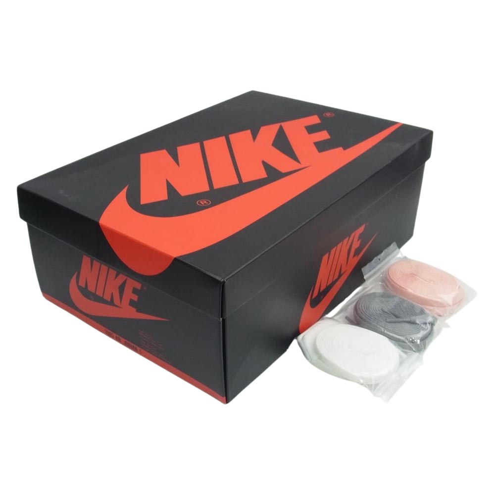 NIKE ナイキ 555088-108 Air Jordan 1 High OG Bleached Coral AJ1 エアジョーダン ハイ ブリーチド コーラル スニーカー ブラック系 ベージュ系 26.5cm【中古】