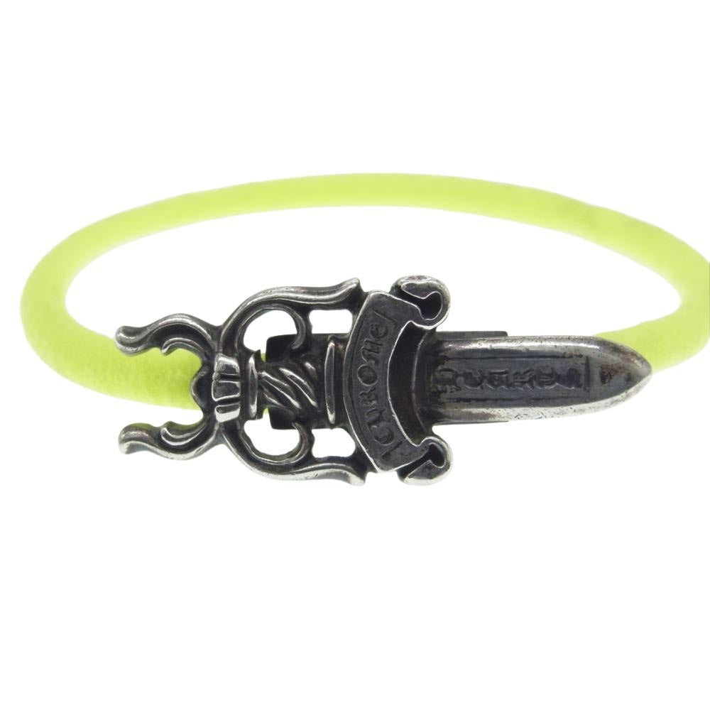 CHROME HEARTS クロムハーツ（原本有） HAIRBAND ダガー ヘアゴム シルバー コンチョ シルバー系 イエロー系【中古】