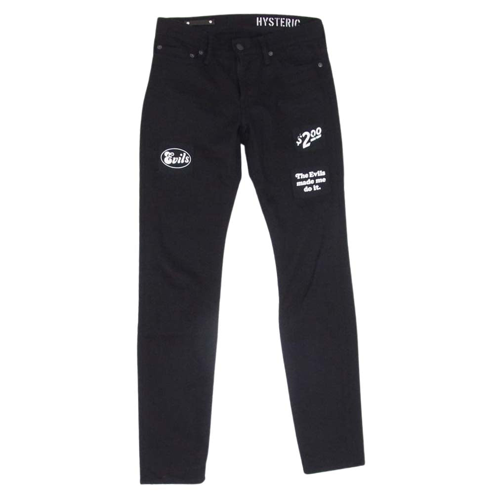 HYSTERIC GLAMOUR ヒステリックグラマー MND-HYS003 × MND MINEDENIM マインデニム  F.Black STR 5pocket OWS 5ポケット デニムパンツ ブラック系 28【中古】