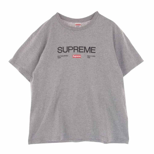 Supreme シュプリーム 21AW Est. 1994 Tee 半袖 プリント Tシャツ グレー系 M【中古】